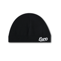 Midnight black skull cap. Skull caps have become popular headwear, worn by the likes of Marlon and Central Cee